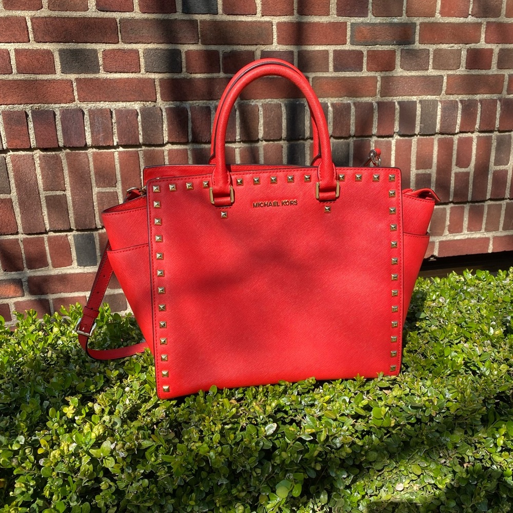 Michael kors large red bag